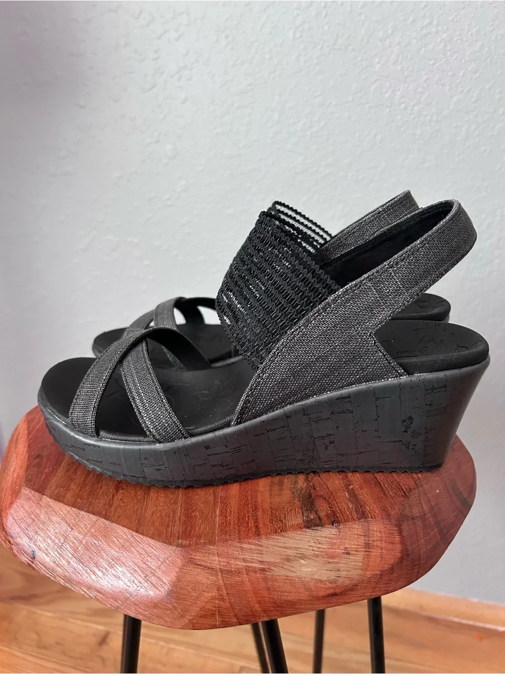 Skechers Cali Beverlee Smitten Kitten SN 31723 Wedge Sandals Size 6